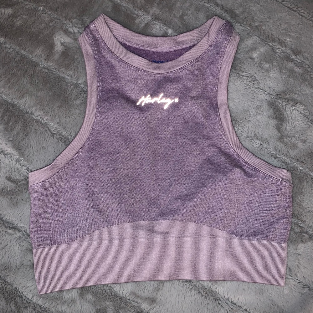 Hurley Lavender Purple Racerback Crop Top